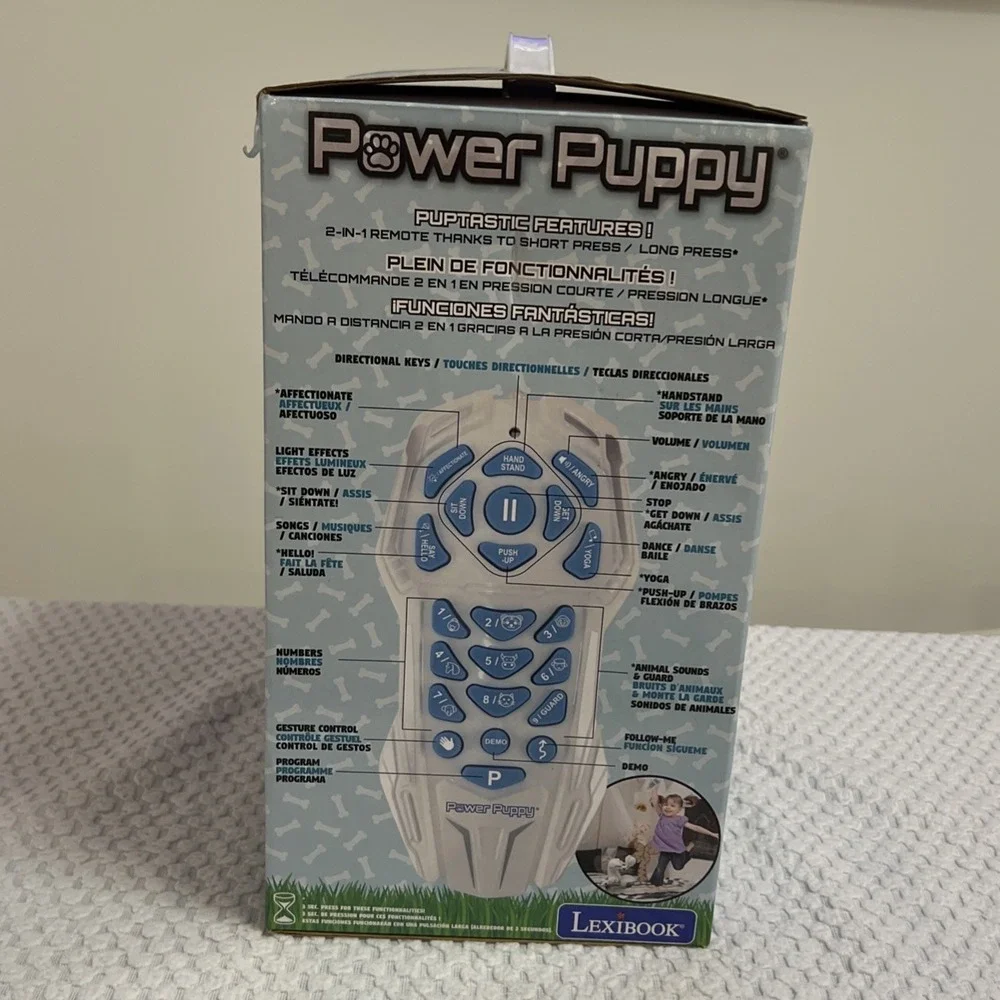 LEXiBOOK Power Puppy Programmable Robot Remote Control Smart Robot Learning Toy